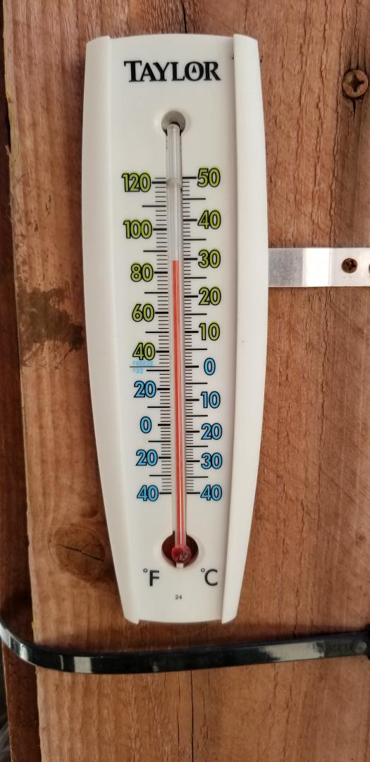 Thermometer 38f degrees centigrade 100f degrees fahrenheit hi-res
