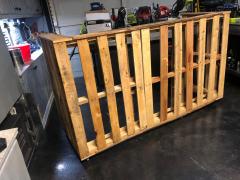 Making Frame from Pallets for Tiki Bar