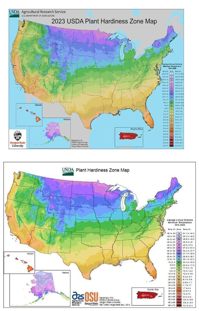 Hardiness Zone Map at